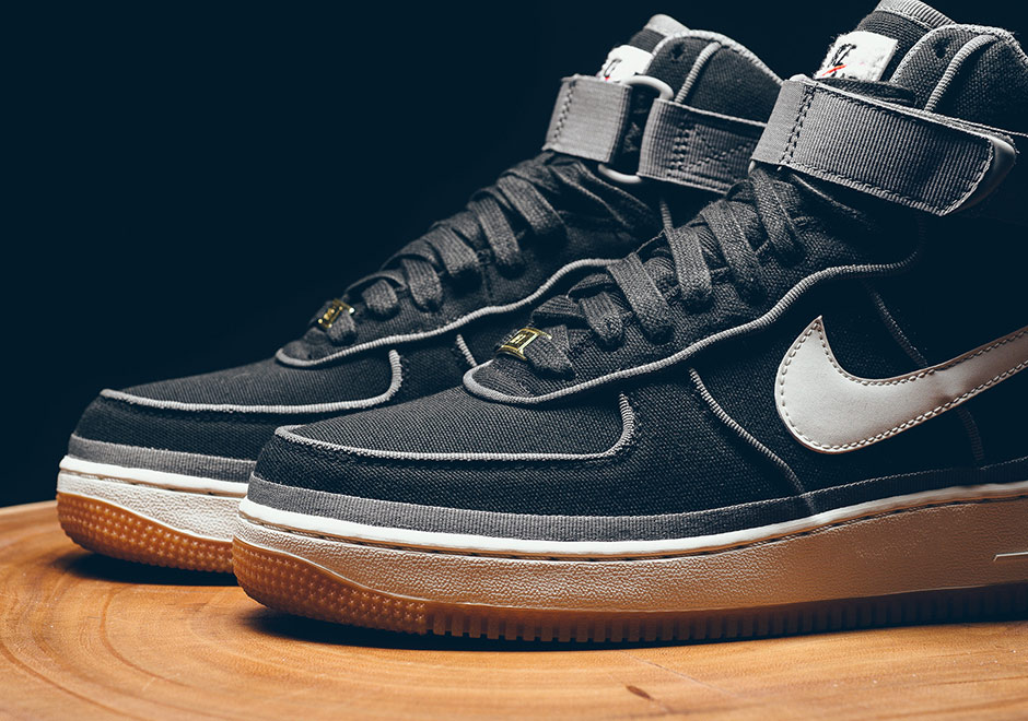 Nike Air Force 1 High 07 Lv8 Black Sail Team Orange 3