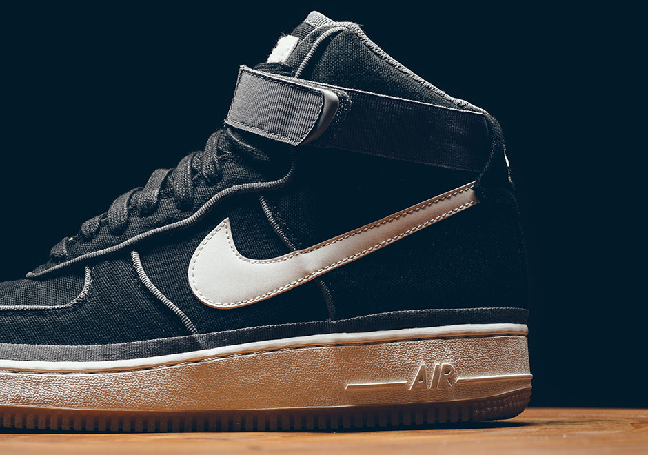 Nike Air Force 1 High 07 Lv8 Black Sail Team Orange 4