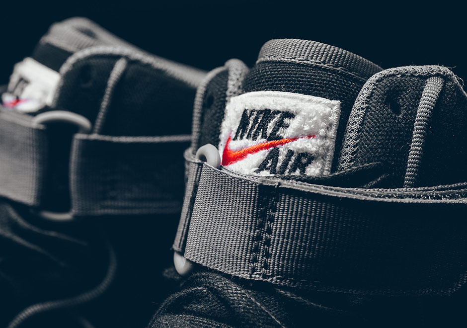 Nike Air Force 1 High 07 Lv8 Black Sail Team Orange 5