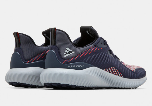 Adidas Alphabounce Navy Red Grey