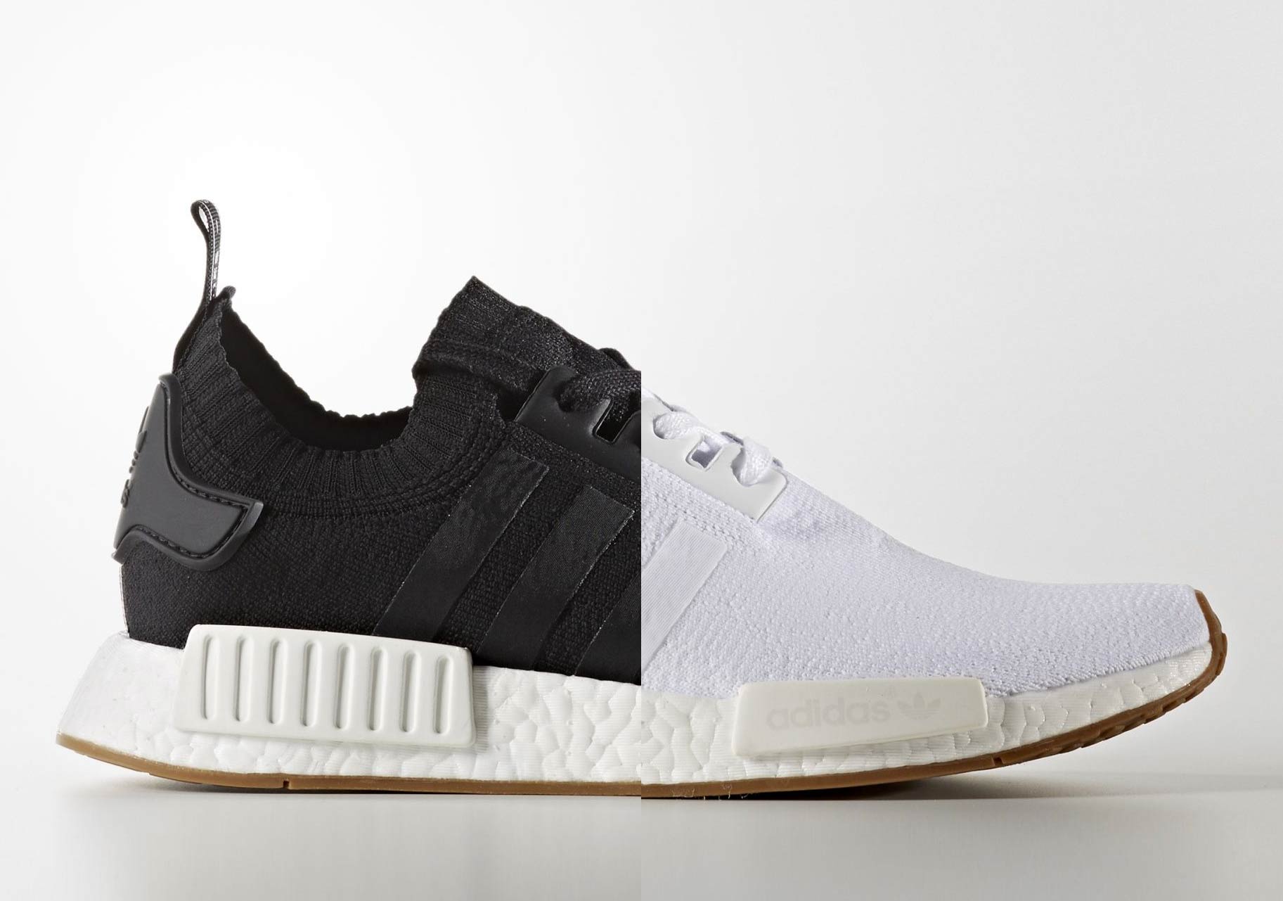 Adidas Nmd R1 Gum Pack White Black Primeknit 1