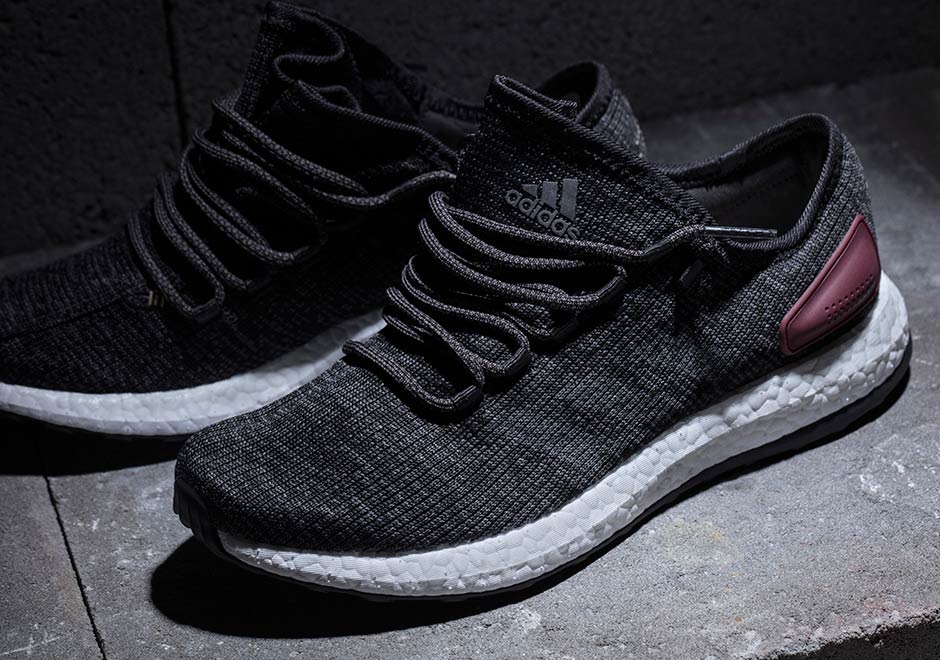 Adidas Pure Boost Black Burgundy 1