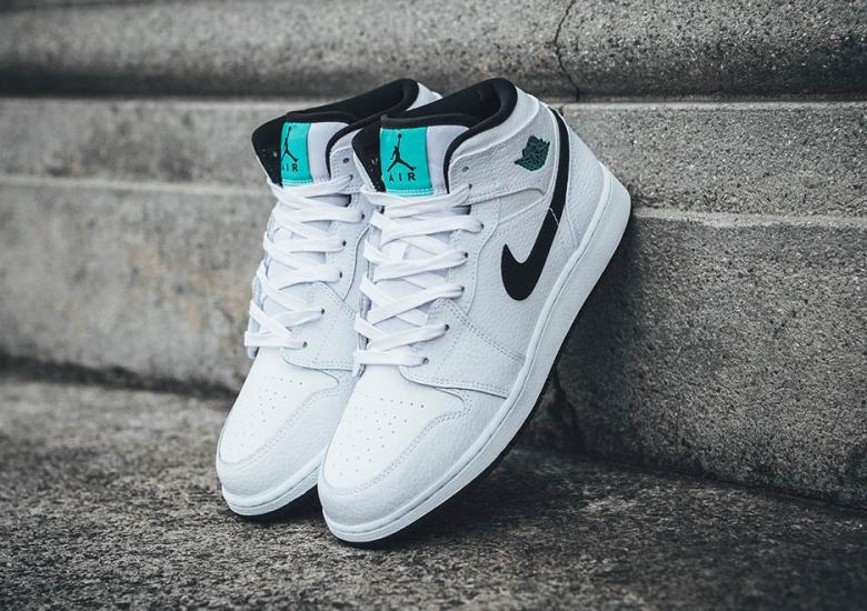 Air Jordan 1 Mid “Hyper Jade” Releasing For Kids