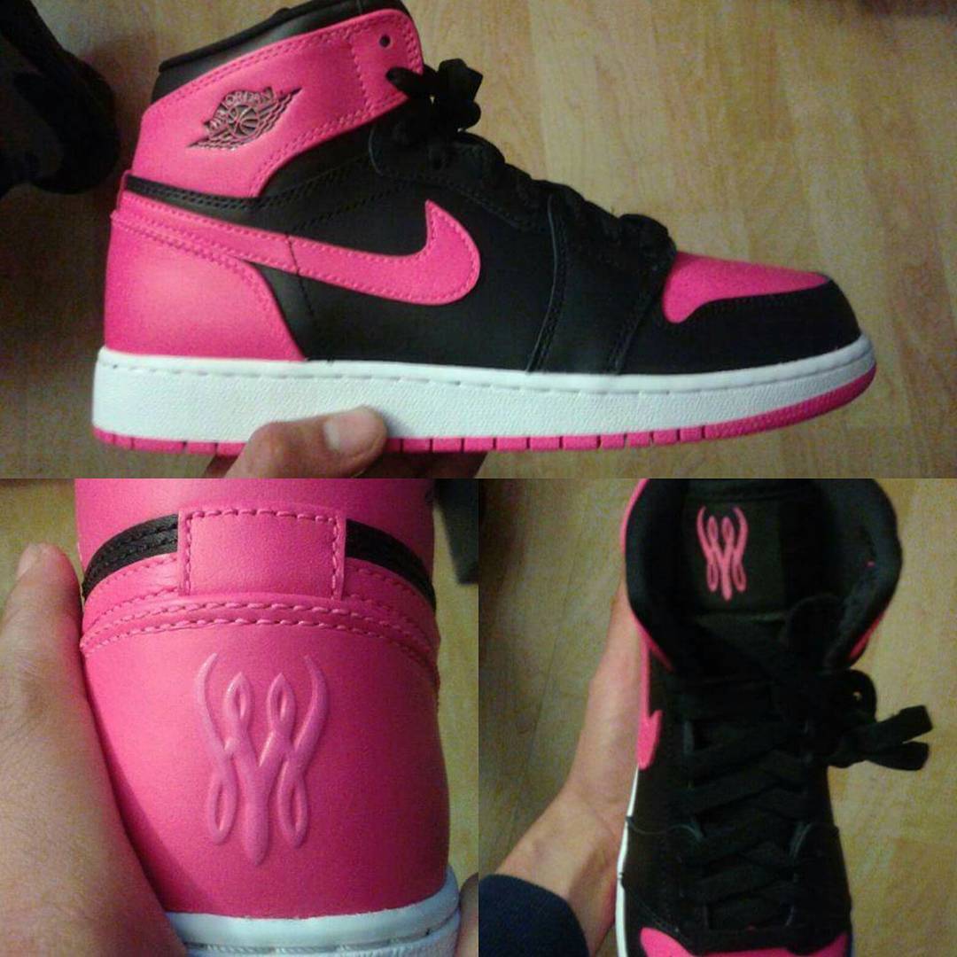 Air Jordan 1 Serena Williams Black Vivid Pink 02