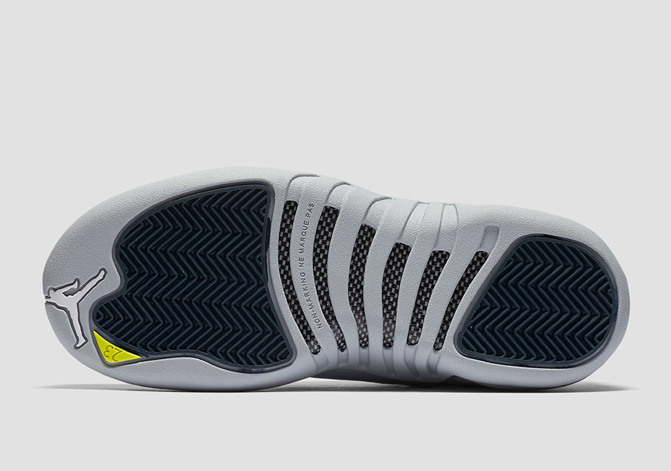 Air Jordan 12 Low Wolf Grey Navy Yellow 4