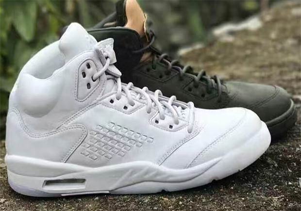 Air Jordan 5 Prm White Leather