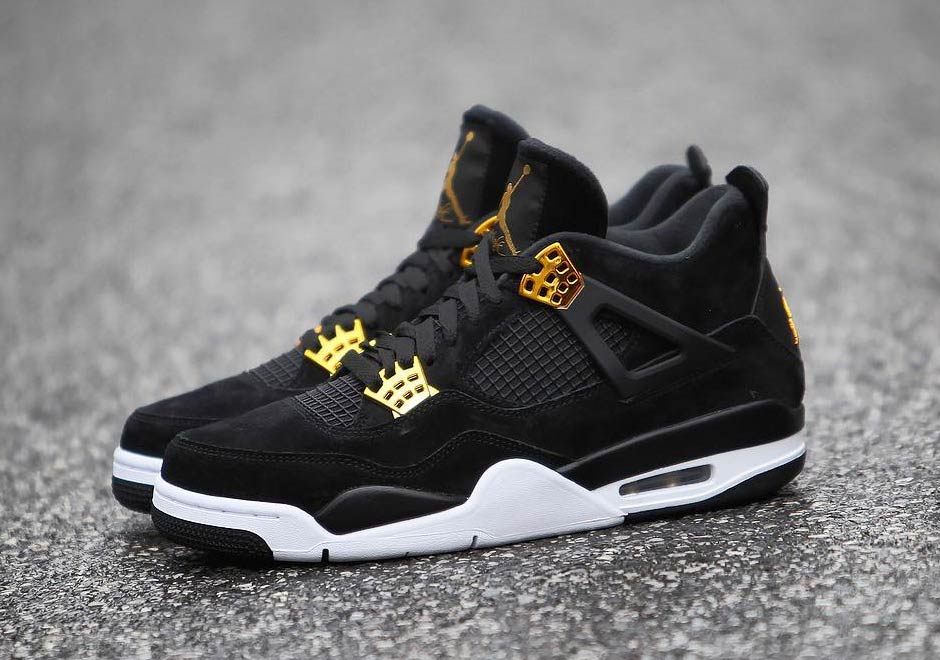 Jordan 4 Royalty Black Gold 7