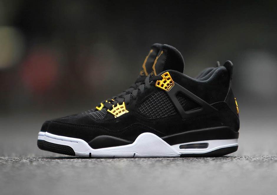 Jordan 4 Royalty Black Gold 8