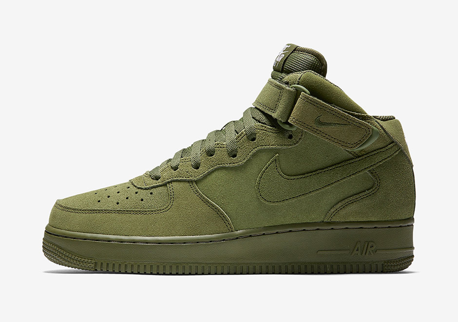 Nike Air Force 1 Legion Green Suede 2