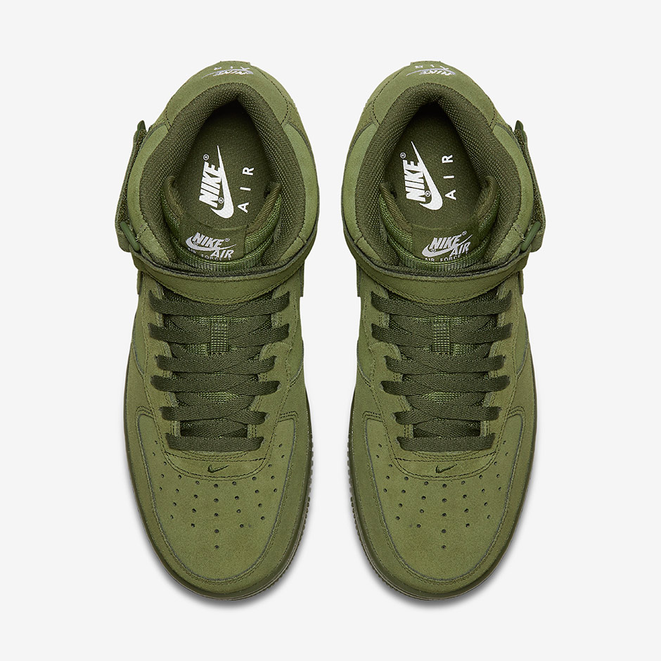 Nike Air Force 1 Legion Green Suede 3