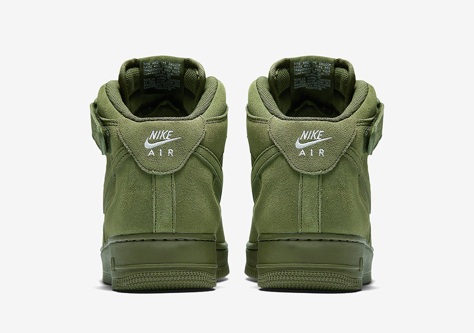 Nike Air Force 1 Legion Green Suede 4