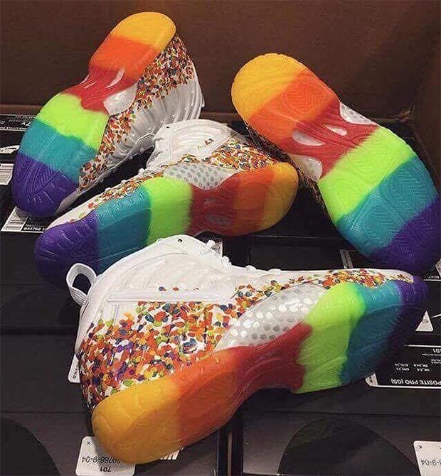 Nike Little Posite Pro Fruity Pebbles 1