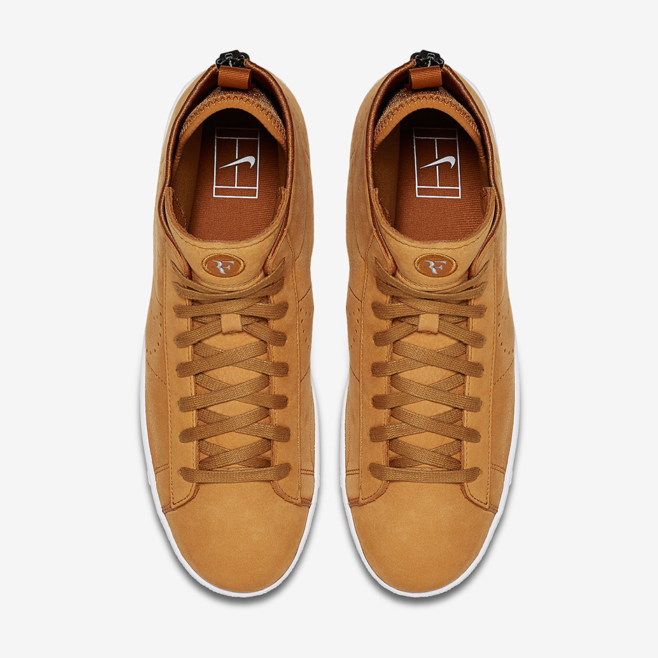 Nike Tennis Classic Ultra Mid Roger Federer Desert Ochre 3