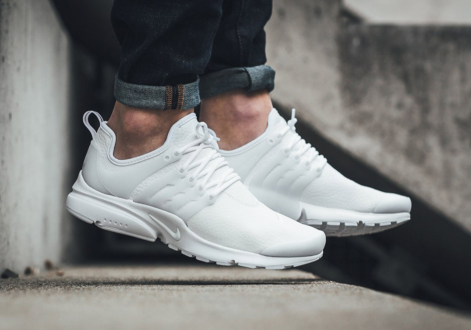 Nike Wmns Air Presto Triple White Leather 2