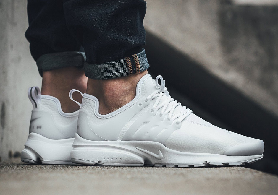 Nike Wmns Air Presto Triple White Leather 3