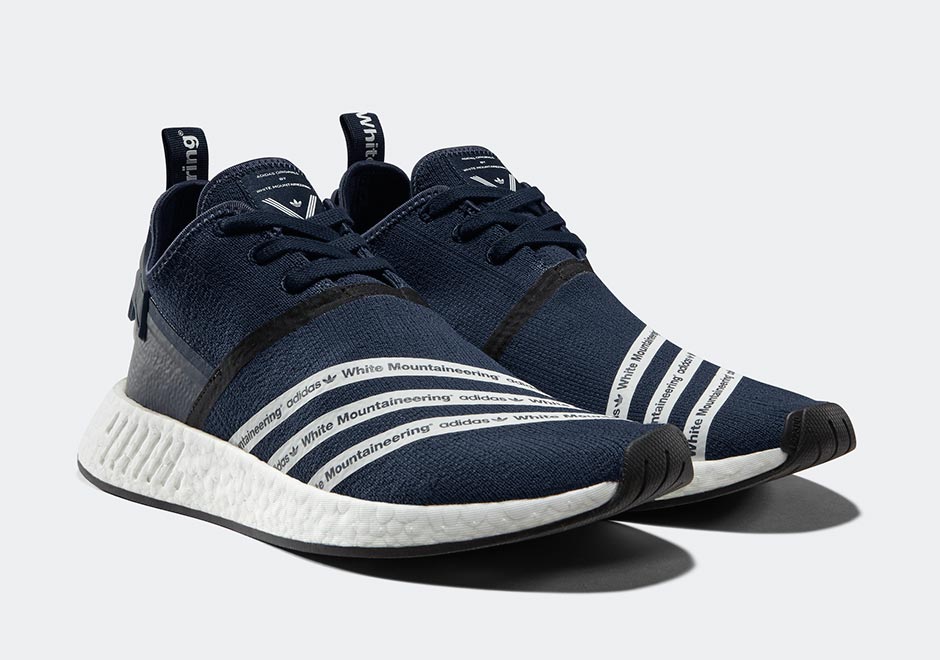 White Mountaineering Adidas Nmd R2 Navy Blue January 2017