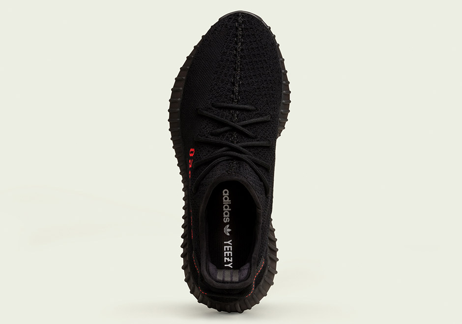 Yeezy Boost 350 V2 Black Red Adult Size 4