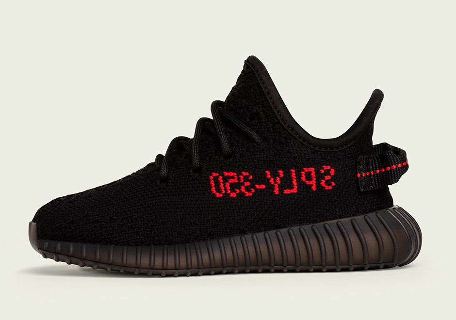 Yeezy Boost 350 V2 Black Red Infant Size 2