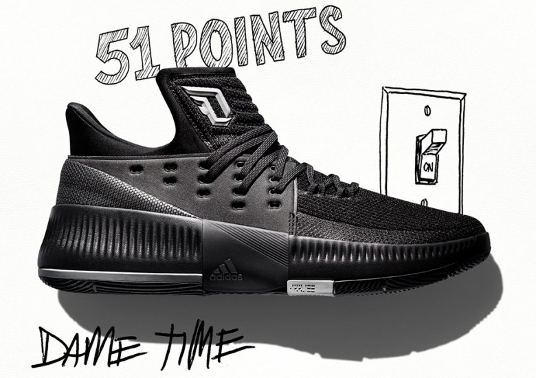 adidas Honors Dame Lillard’s Incredible Accomplishments With Lillard 3 “Lights Out”