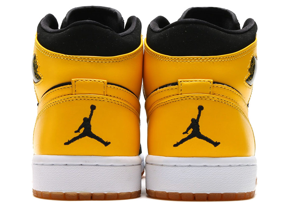 Air Jordan 1 Mid New Love Black Yellow Retro 554724 035 4