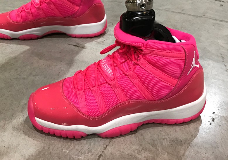 Jordan Brand Paralympic Athlete April Holmes Sports Air Jordan 11 PE In Hot Pink