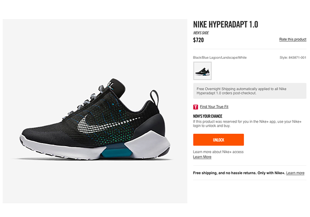 Nike Hyperadapt Unlock