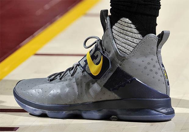 Nike Lebron 14 Grey Navy Yellow Pe 01