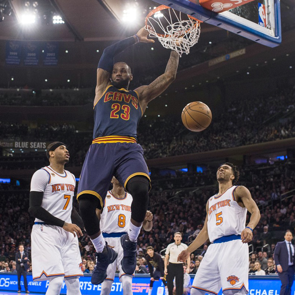 Nike Lebron 14 Navy White Pe Vs Knicks 04