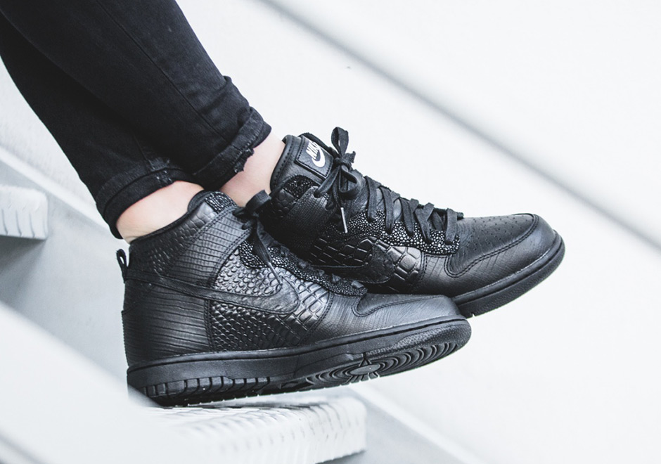 Nike Sportswear Adds Black Croc-Skin To Four Different Models