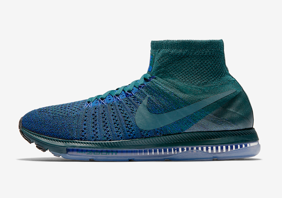 Nikelab Zoom All Out Flyknit Atomic Teal Iced Jade Racer Blue 2