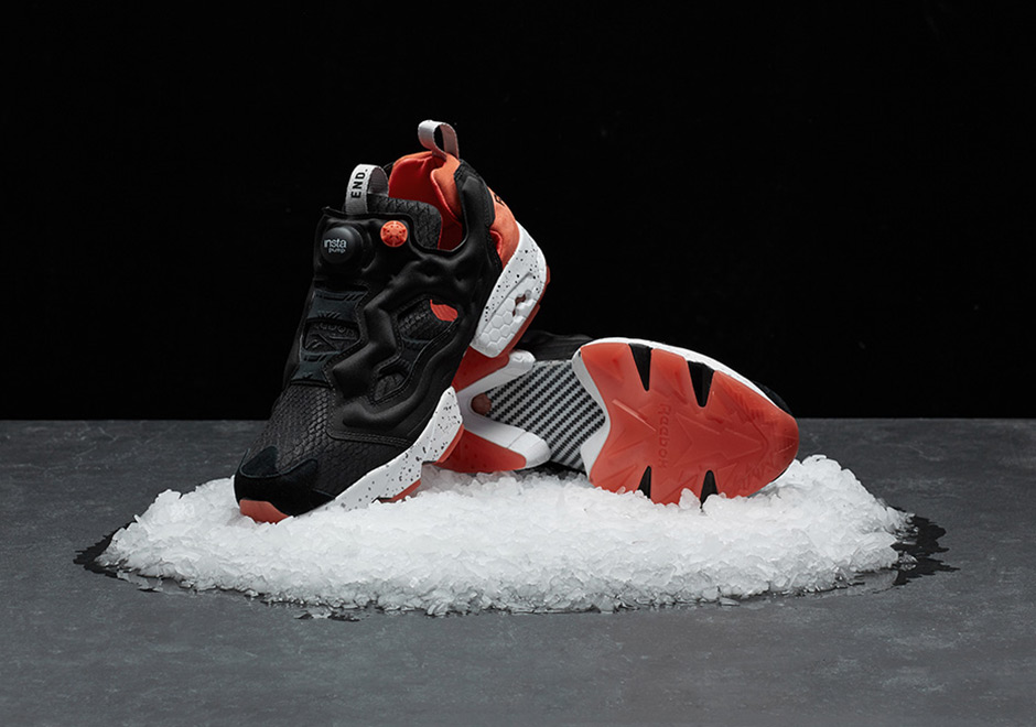 End Reebok Instapump Fury Black Salmon 3