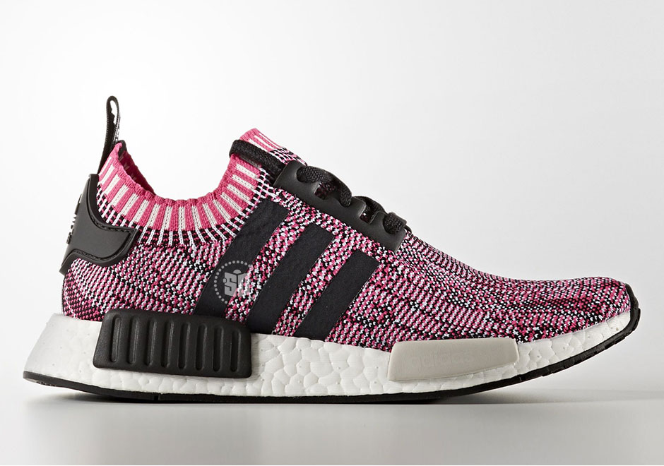 Adidas Nmd R1 Primeknit Pink Rose Bb2363 1