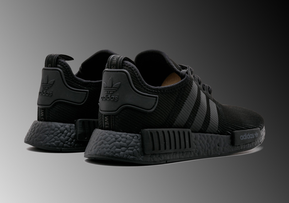 Adidas Nmd R1 Triple Black Ribbed By3123 4