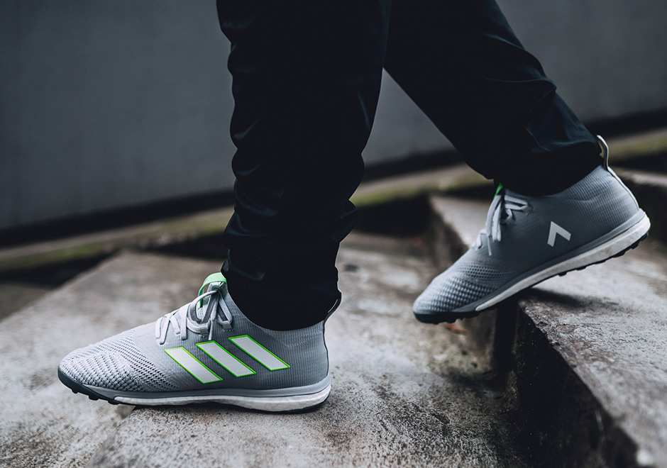 Adidas Soccer Turbocharge Grey Green 1