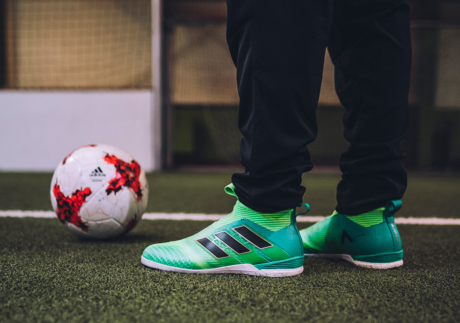 Adidas Soccer Turbocharge Grey Green 5