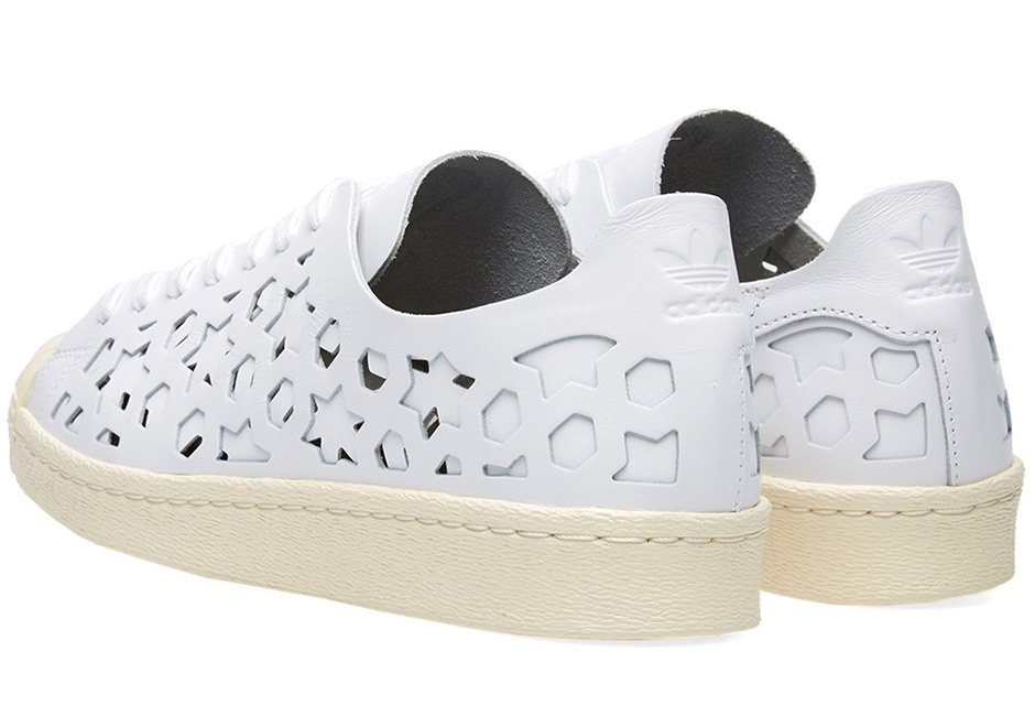 Adidas Womens Superstar 80s Cutout White Cream Bb2129 2