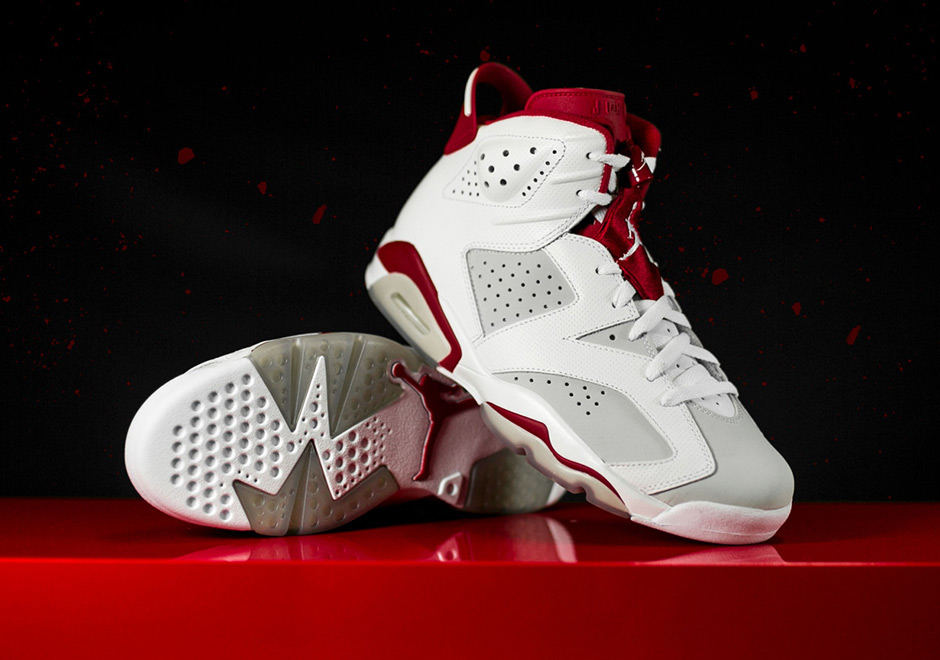 Air Jordan 6 Alternate White Gym Red 1