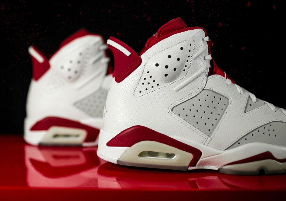 Air Jordan 6 Alternate White Gym Red 3