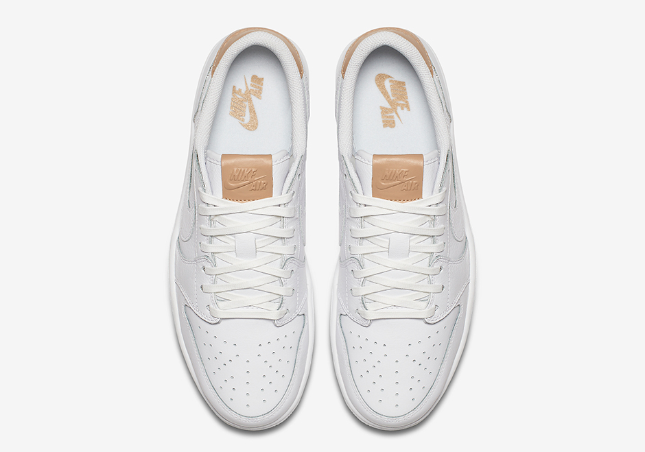 Air Jordan 1 Low Og Premium White Vachetta Tan Release Date 05