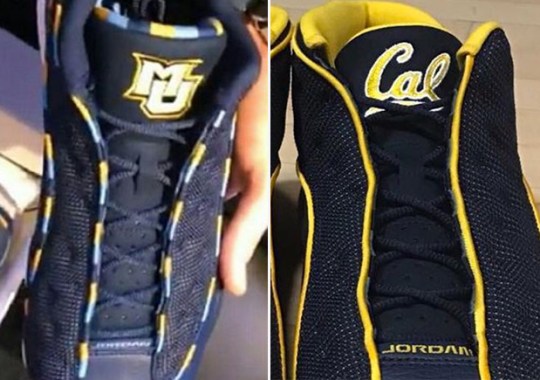 More Air Jordan 13 Low “March Madness” PEs for Marquette and Cal University