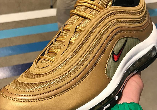 The Nike Air Max 97 OG "Metallic Gold" Releases In April