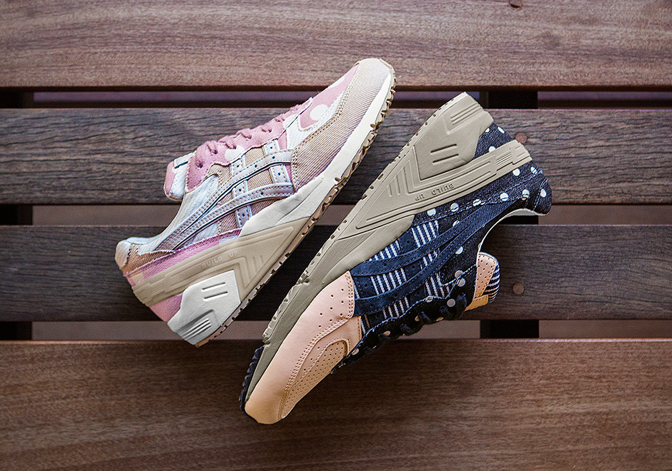 Asics Made Of Japan Japanese Denim Pack Pink Blue Polka Dots 2