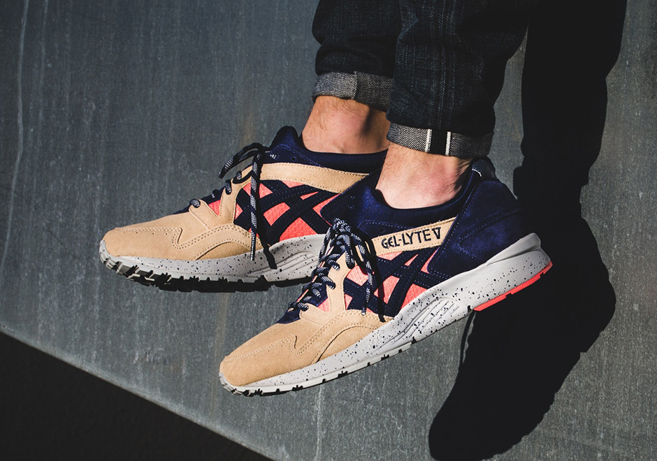 Asics Gel Lyte V Tan Red Purple 1