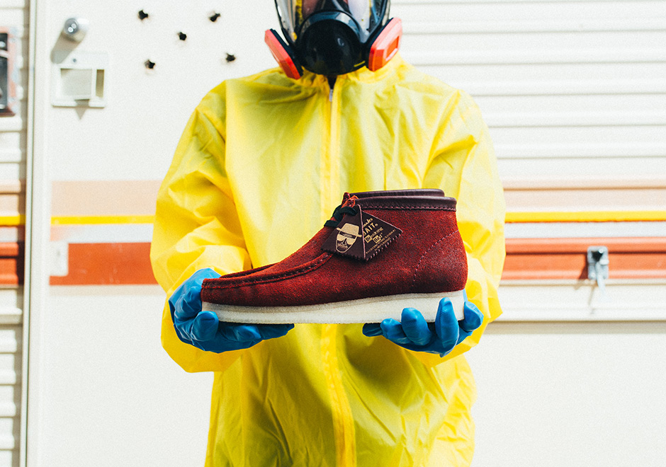 Breaking Bad Bait Clarks Wallabee Red 5