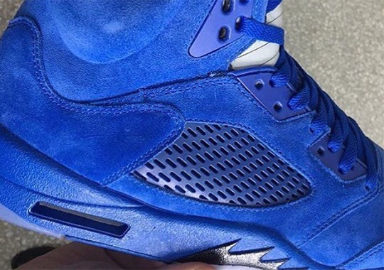 The Air Jordan 5 Is Releasing In Blue Suede