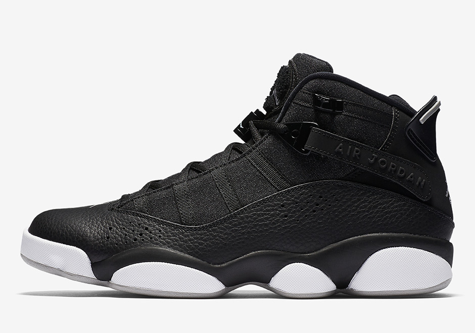 Jordan 6 Rings Black Leather Grey 3