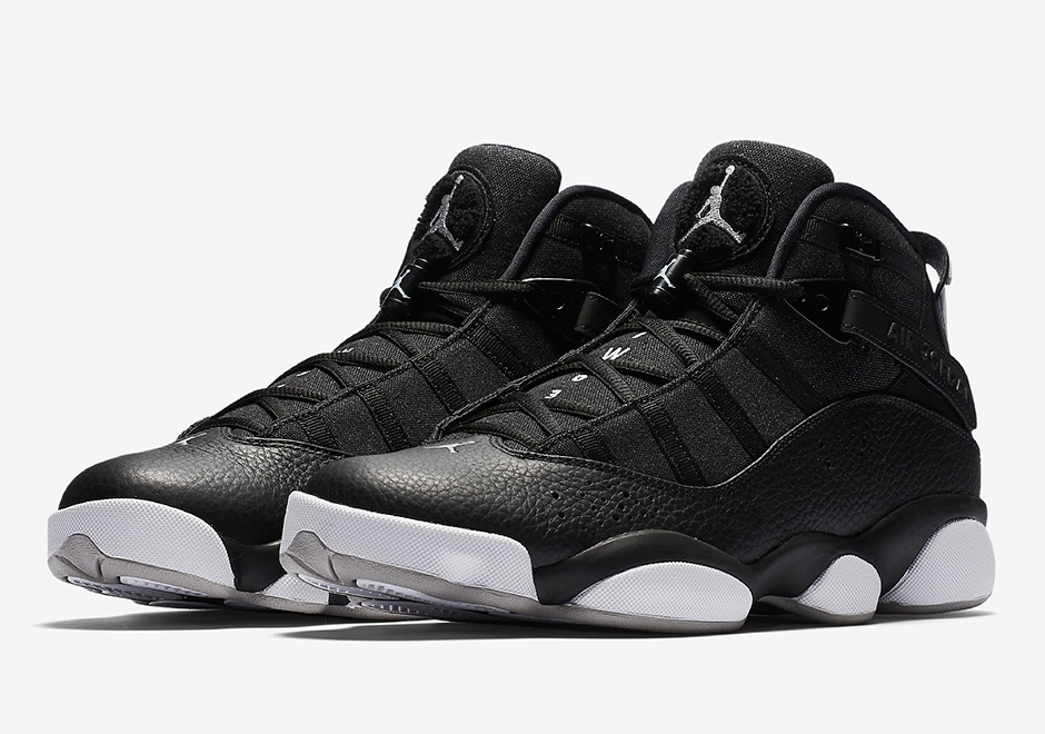 Jordan 6 Rings Black Leather Grey 5