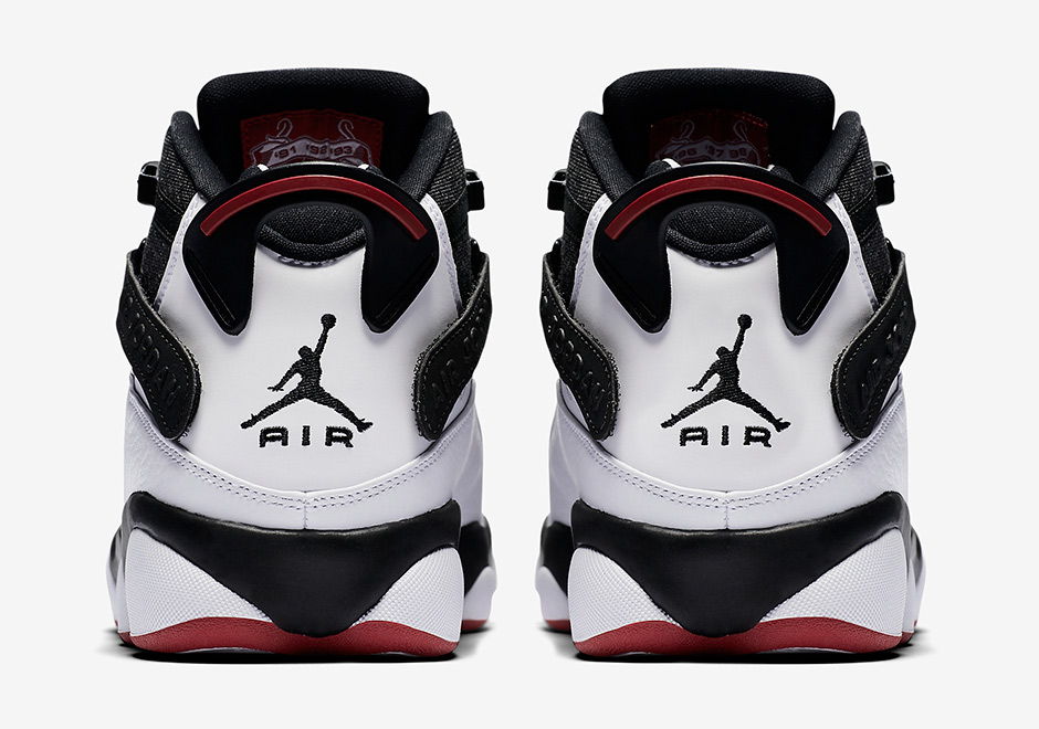 Jordan 6 Rings White Black Red 2