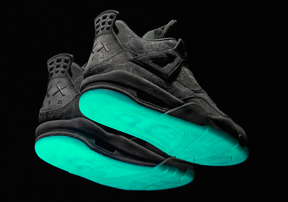 Kaws Air Jordan 4 Glow In The Dark Sole 4