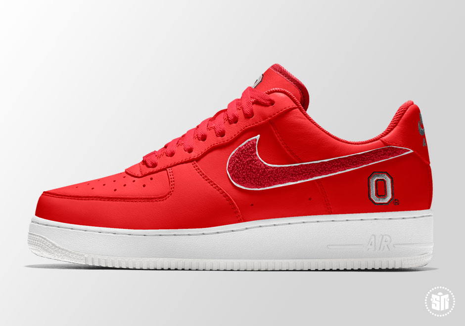 Nike Air Force 1 Low College Team Logo Id